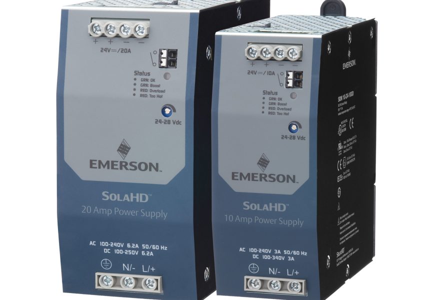 Emerson High-Efficiency Power Supplies Help Ensure Maximum Machine Availability in Harsh Industrial Environments