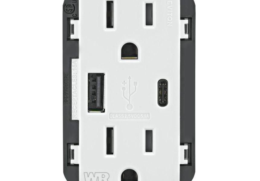 Leviton Introduces New Type A/C USB Weather-Resistant Charger/Receptacle