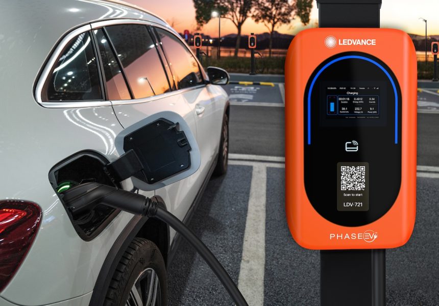 LEDVANCE Powers Ahead with PHASE EV™ Gen 2 Level 2 Commercial Charger